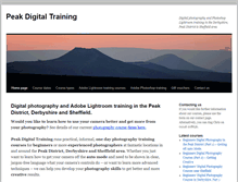 Tablet Screenshot of peakdigitaltraining.net